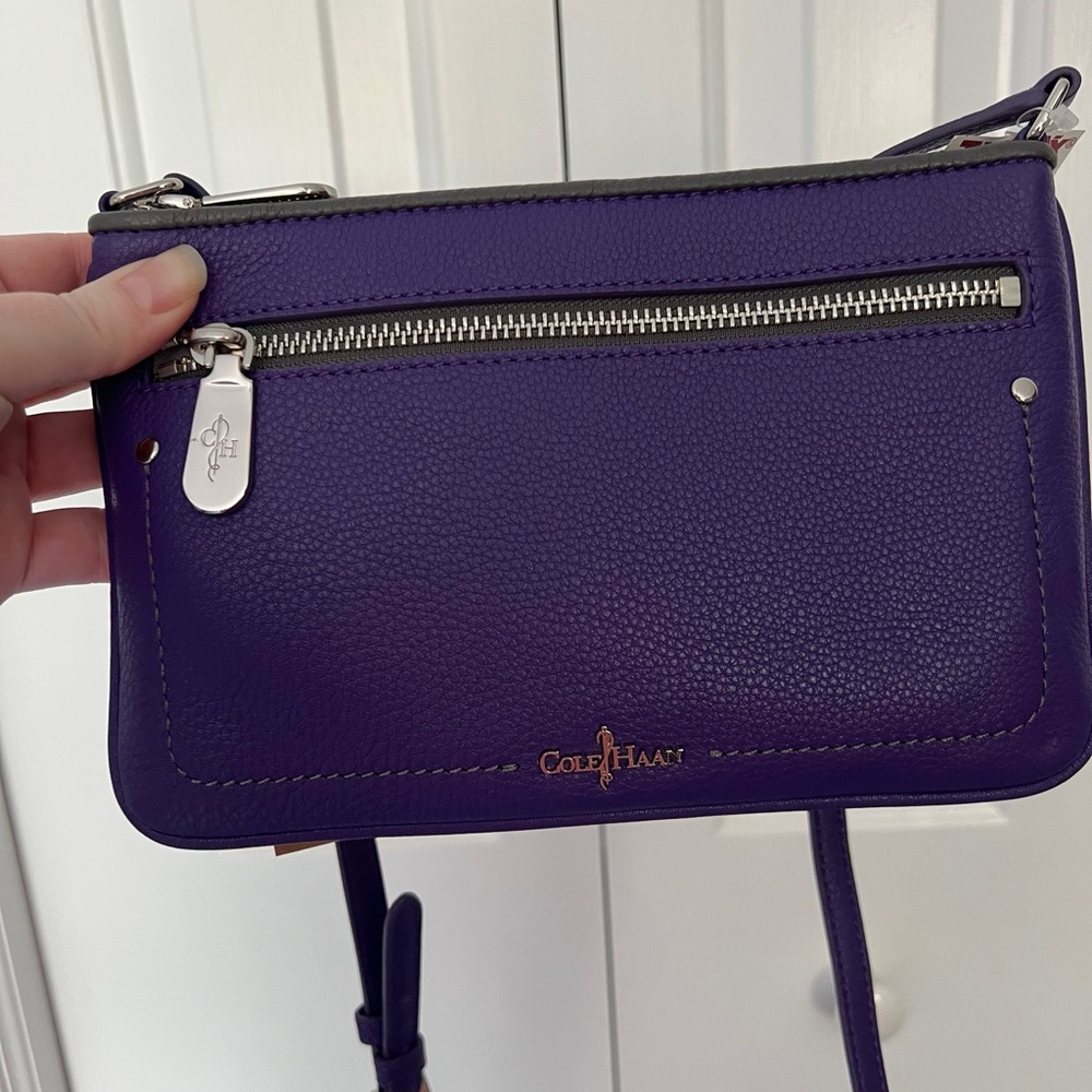 NWT Cole Haan Purple Crossbody